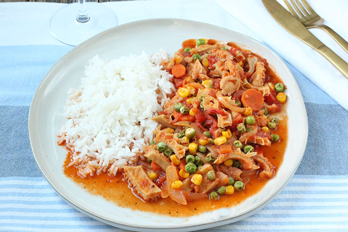 Guatitas a la jardinera